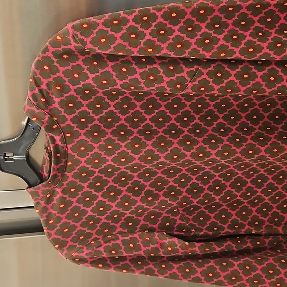 💕TRINA TURK💕 Leela Dress ~ Flower Bazaar Knit Jaquard Phlox Print Large L NWT - Picture 8 of 13